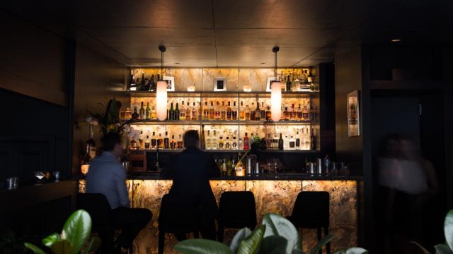 THE CLOAKROOM BAR IS NOW OPEN
